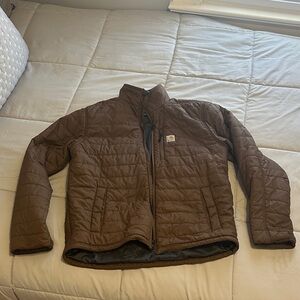 Carhartt Men's Quilted Brown Puffer Jacket